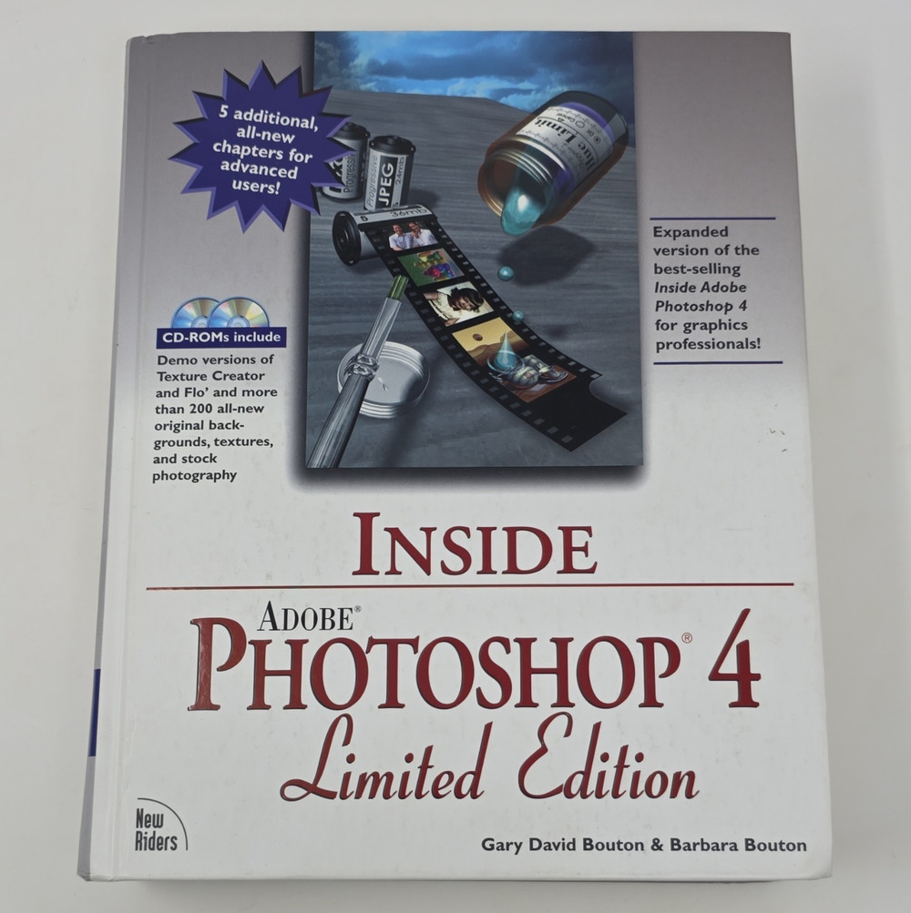 Adobe Photoshop 4 Limited Edition User Manual w/ Companion CD-ROM Win/Mac